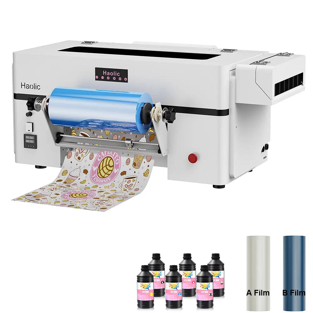 Haolic UX7 Mini 13'' UV DTF Printer with Built-in Laminator & Cutter All-in-One Bundle Haolic