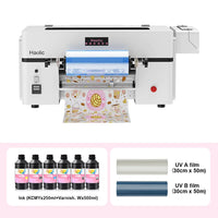 Haolic UX7 Mini 13'' UV DTF Printer with Built-in Laminator & Cutter All-in-One Bundle Haolic