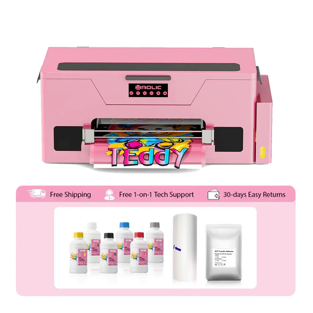 【Back In Stock】Haolic 13" Pink A3 XP600 DTF Printer Classic Edition