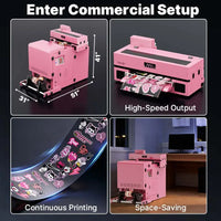 Haolic A2 4720 DTF Printer & Shaker Dryer 2 in 1 Entry-Level Commercial DTF Printer for Fast & Stable Daily Production Haolic