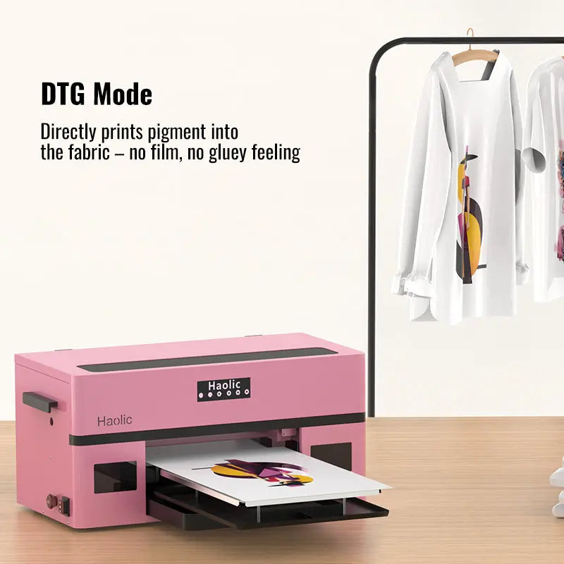 Haolic G5 DTG & DTF 2 in 1 A3 Printer 13" Pink