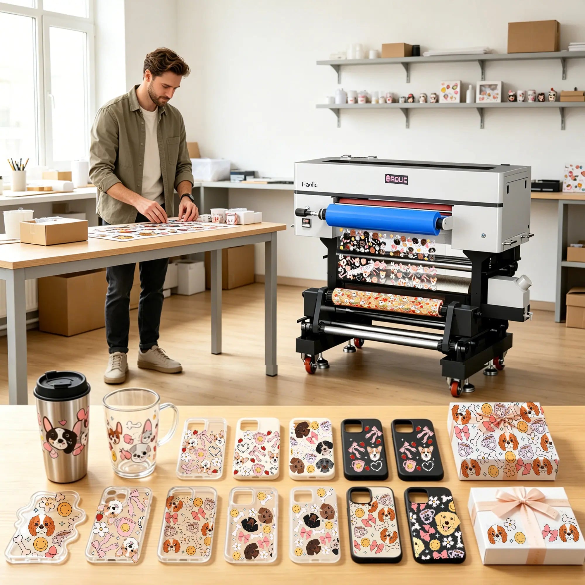 Pre-Order: Haolic UIX60 24" Industrial UV DTF Printer – $500 Deposit