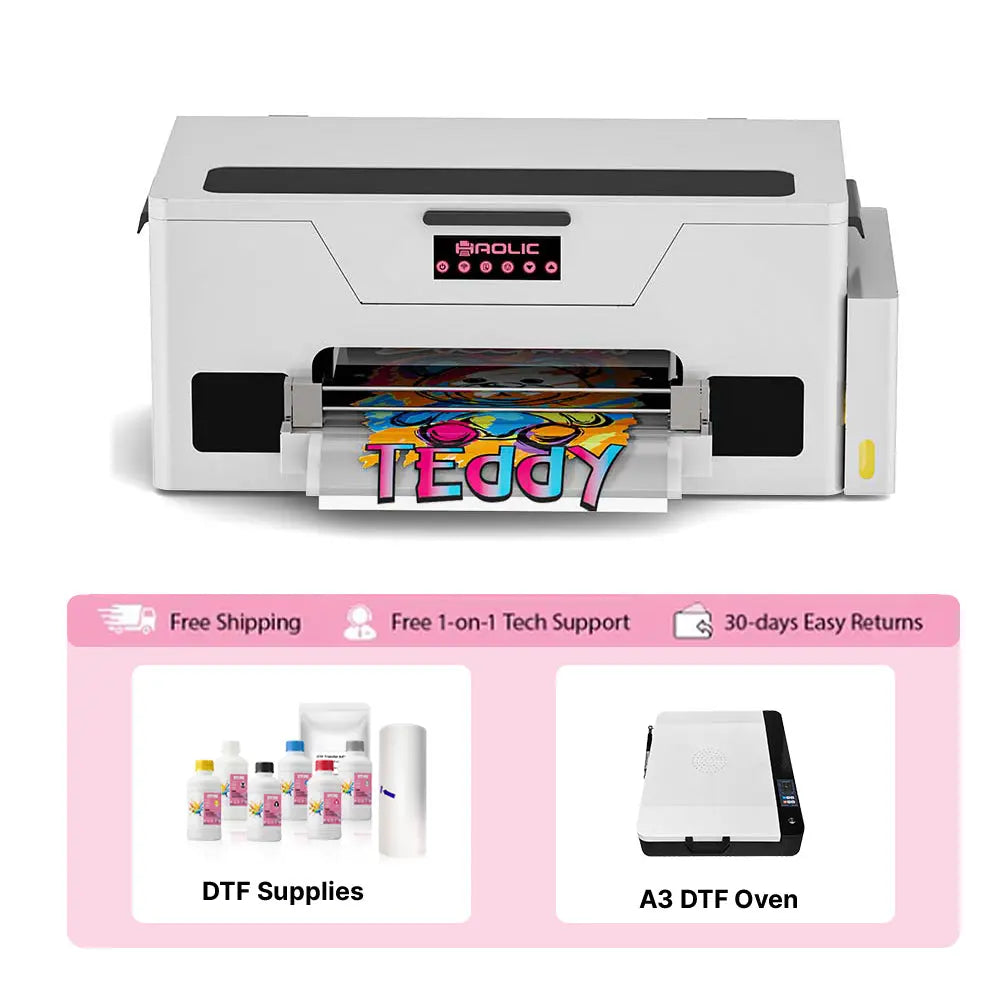 【Back In Stock】Haolic 13" Pink A3 XP600 DTF Printer Classic Edition