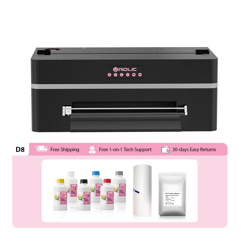 Haolic Mini D8 DTF Printer 13" | Compact Direct-to-Film Printer for Small Business & Home Use Haolic
