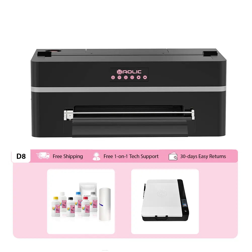 Haolic Mini D8 DTF Printer 13" | Compact Direct-to-Film Printer for Small Business & Home Use Haolic