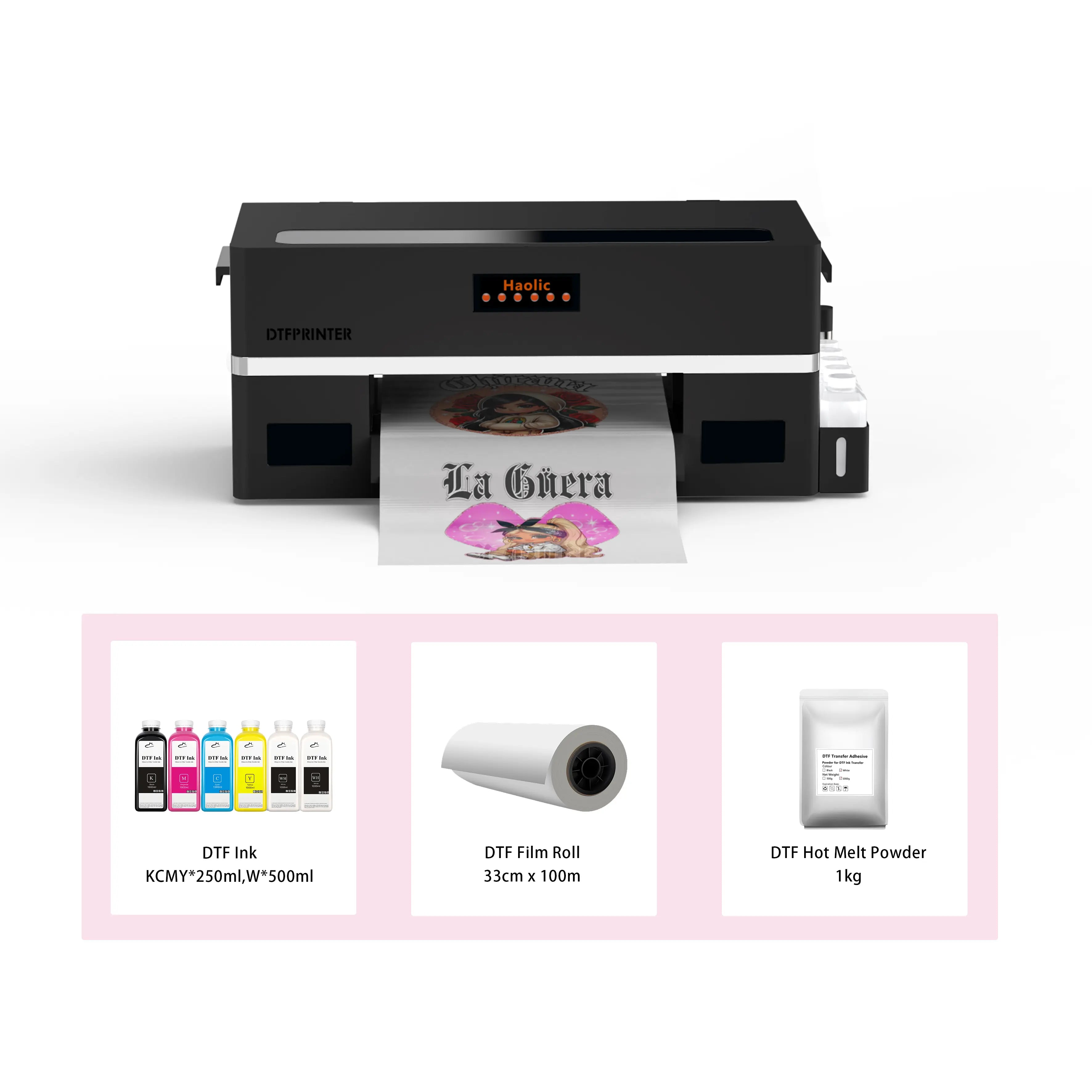 Haolic 13" Pink A3 XP-1 Pro DTF Printer Haolic
