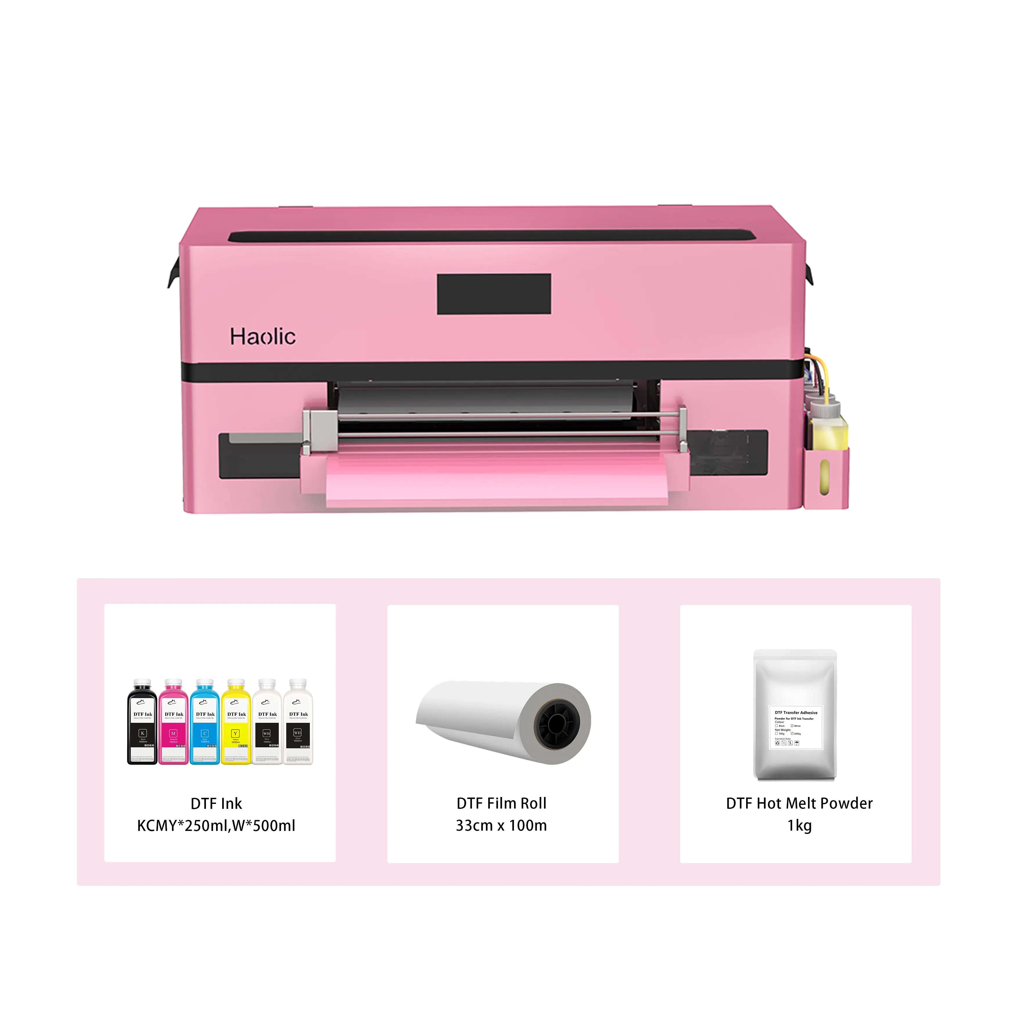 【Pink Limited deal】A3 XP-1 Pro DTF Printer Haolic